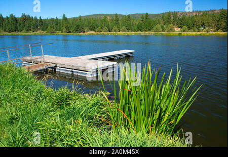 Lake Ewauna, Keno Recreation Area, Klamath County, Oregon Stock Photo