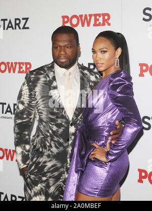 50 Cent And Jamira At Starz Madison Square Garden Power Season 6 Red Carpet Premiere Concert And Party On August 19 In New York City Stock Photo Alamy