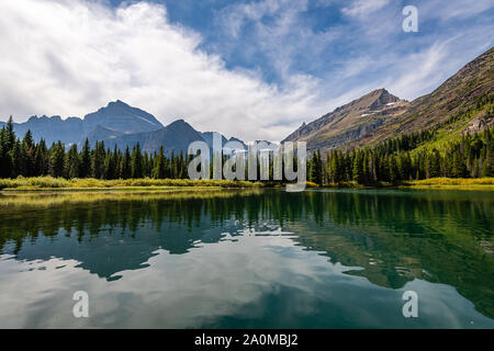 Glacier National Park's Lake Josephine Stock Photo