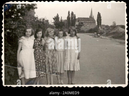 Polish girls from 1950s Stock Photo
