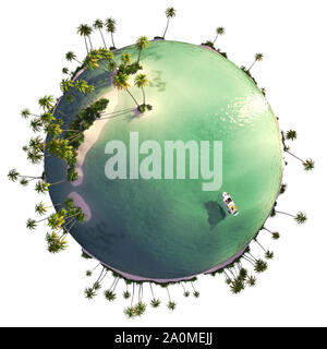 Mini Planet Concept or Earth Concept Stock Photo