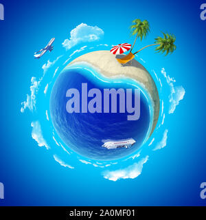 Mini Planet Concept or Earth Concept Stock Photo