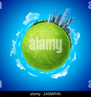 Mini Planet Concept or Earth Concept Stock Photo