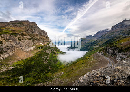 Glacier National Park's Highline Trail Stock Photo