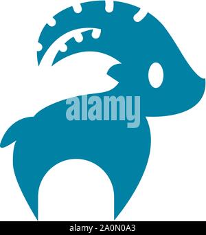 goat logo design with podcast and broadcast Stock Vector