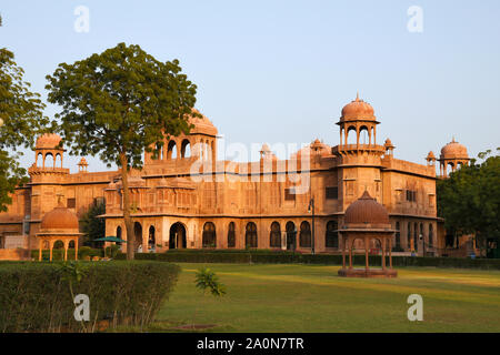 Lalgarh Palace now converted to a Hotel at Bikaner in Rajasthan, India Stock Photo