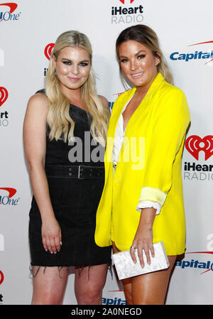 Tanya Rad and 'Bachelor' alum Becca Tilley arrive for the iHeartRadio Music Festival at the T-Mobile Arena in Las Vegas, Nevada on Friday, September 20, 2019.  Photo by James Atoa/UPI Stock Photo