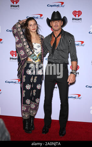 Tim McGraw at the 2019 iHeartRadio Music Festival held at the T-Mobile