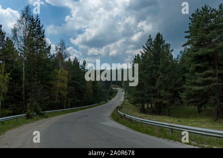 Landscape at Plana mountain region in Bulgaria Stock Photo