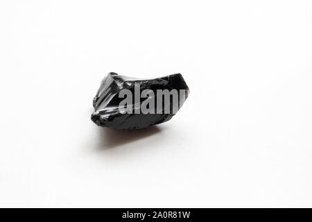 Obsidian on a white background Stock Photo
