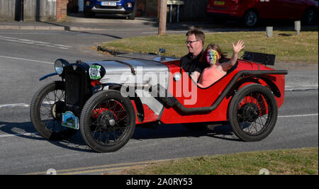 Buckinghamshire, UK. 21st Sept, 2019. Kop Hill Climb 2019 Classic motorsport event in Princes Risborough. Chilterns. Credit: Susie Kearley/Alamy Live News Stock Photo