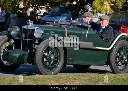 Buckinghamshire, UK. 21st Sept, 2019. Kop Hill Climb 2019 Classic motorsport event in Princes Risborough. Chilterns. Credit: Susie Kearley/Alamy Live News Stock Photo