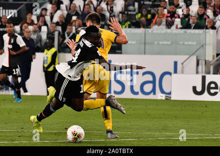Blaise Matuidi (Juventus FC) during the Serie A football match between Juventus FC and Hellas Varona FC at Allianz Stadium on 21th September, 2019 in Turin, Italy. Stock Photo