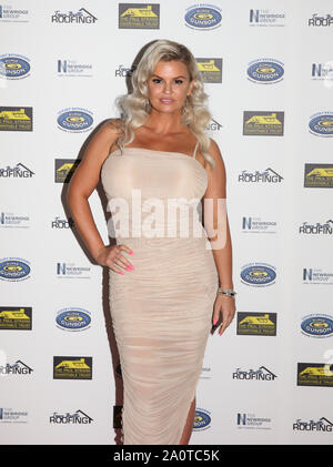 Kerry Katona attends the PSR Charity Gala Ball for Shooting Stars Charity, at the Bank of England's Sport Ground, London. Stock Photo