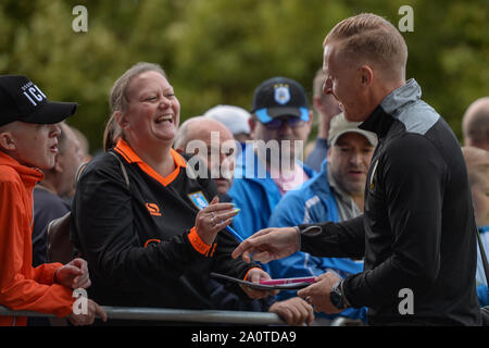 15th September 2019, John Smiths Stadium, Huddersfield England; Sky Bet Championship Football, Huddersfield Town vs Sheffield Wednesday ; Gary Monk manager of Sheffield Wednesday  Credit: Dean Williams/News Images  English Football League images are subject to DataCo Licence Stock Photo