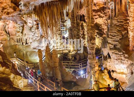 Interior view of Karaca cave located in Cebeli Village,Torul Town,Gumushane city,Turkey Stock Photo