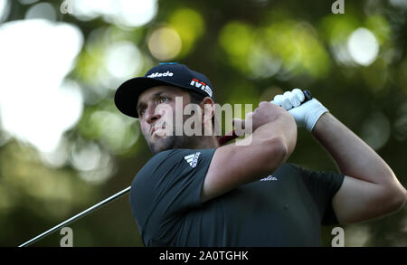 Jon Rahm during day three of the BMW PGA Championship at Wentworth Golf Club, Surrey. Stock Photo