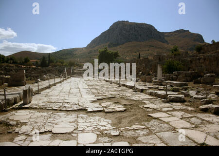 Ancient Corinth ruins, Greece Stock Photo
