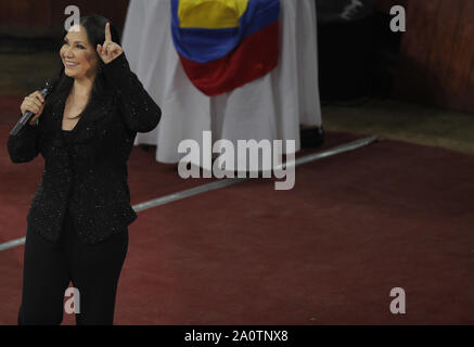 Ana Gabriel durante su concierto en el palenque de la Feria de Leon 2013 , Guanajuato el 31 de enero del 2013.. (*Foto:TiradorTercero/NortePhoto*) Stock Photo