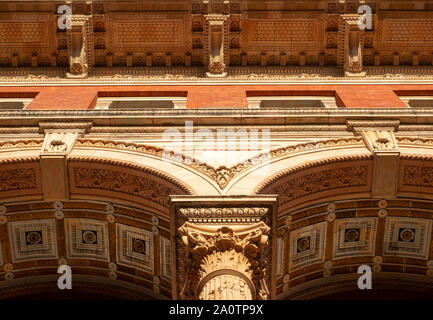 Architectural detail on the exterior of the Victoria and Albert Museum, on Exhibition Road, London, UK Stock Photo