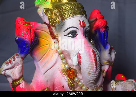 The lord of Ganesha. Hindu God Ganesha. Ganesha colorful Idol. Indian culture. Ganesha Stock Photo