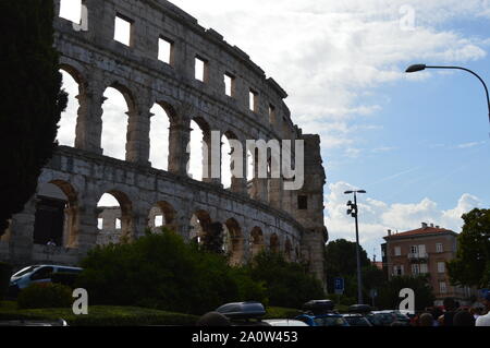 Roman Colosseum in Pula, Croatia Stock Photo