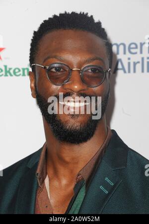 Beverly Hills, California, USA. 21st Sep, 2019. Aldis Hodge at arrivals for 2019 BAFTA Los Angeles   BBC America TV Tea Party, The Beverly Hilton, Beverly Hills, CA September 21, 2019. Credit: Elizabeth Goodenough/Everett Collection/Alamy Live News Stock Photo