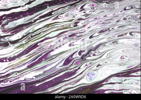 Marble ink colorful. blue marble pattern texture abstract background. can be used for background or wallpaper Stock Photo
