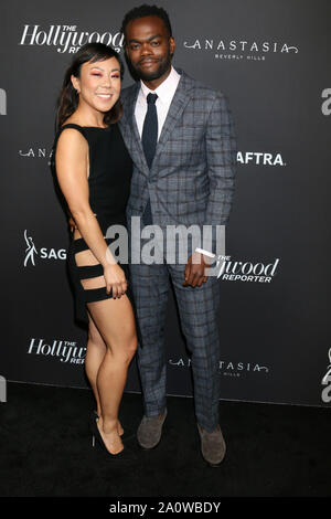 September 20, 2019, Beverly Hills, CA, USA: LOS ANGELES - SEP 20:  Ali Ahn, William Jackson Harper at the Hollywood Reporter & SAG-AFTRA 3rd Annual Emmy Nominees Night  at the Avra Beverly Hills on September 20, 2019 in Beverly Hills, CA (Credit Image: © Kay Blake/ZUMA Wire) Stock Photo