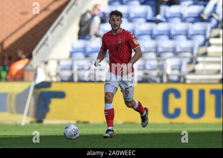 21st September 2019, DW Stadium, Wigan, England; Sky Bet Championship Football, Wigan Athletic vs Charlton Athletic ; Tom Lockyer (5) of Charlton Athletic in action during the game  Credit: Richard Long/News Images  English Football League images are subject to DataCo Licence Stock Photo