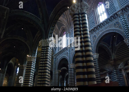 interior of the beautiful cathedral of Siena, Tuscany, Italy Stock Photo