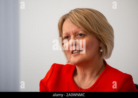 CEO of the Royal Bank of Scotland Alison Rose. Pictured speaking to a ...