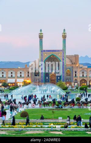 Masjed-e Imam Mosque, Maydam-e Iman square, Esfahan, Iran Stock Photo