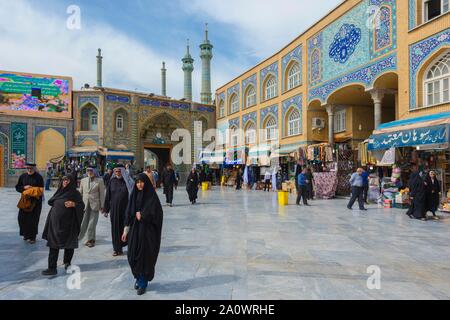 Pilgrims, Fatima Masumeh Shrine, Qom, Iran Stock Photo