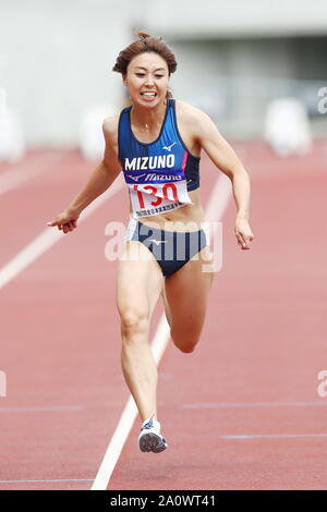 Osaka, Japan. 21st Sep, 2019. Kana Ichikawa Athletics : The 67th All Japan Industrial Athletics Championship, Women's 100m Heat at Yanmar Stadium Nagai in Osaka, Japan . Credit: Naoki Nishimura/AFLO SPORT/Alamy Live News Stock Photo