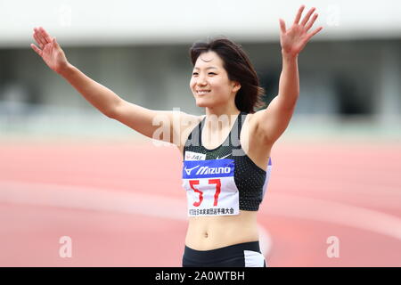 Osaka, Japan. 21st Sep, 2019. Anna Doi Athletics : The 67th All Japan Industrial Athletics Championship, Women's 100m Final at Yanmar Stadium Nagai in Osaka, Japan . Credit: Naoki Nishimura/AFLO SPORT/Alamy Live News Stock Photo