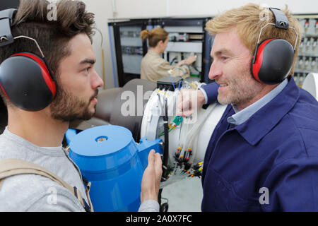 two designers working in studio Stock Photo