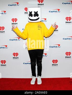 Marshmellow at arrivals for 2019 iHeartRadio Music Festival - SAT, T-Mobile Arena, Las Vegas, NV September 21, 2019. Photo By: JA/Everett Collection Stock Photo