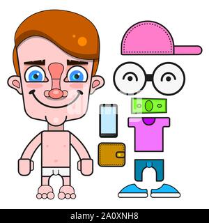 Boy Doll Vector For Any Purpose Vector Illustration On White Background Stock Vector
