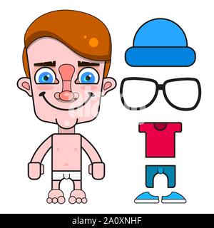 Boy Doll Vector For Any Purpose Vector Illustration On White Background Stock Vector