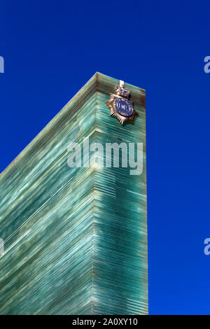 Close-up of National Police Memorial, London, UK Stock Photo