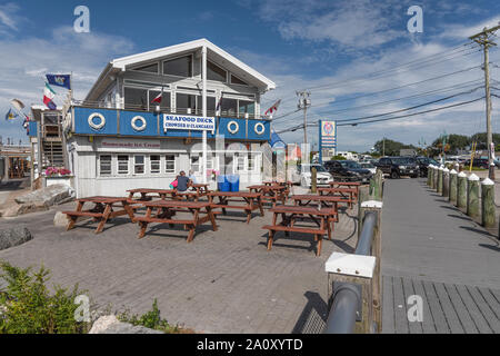 Champlin's Retail Fish Market in Galilee Point Judith, Rhode Island Stock Photo