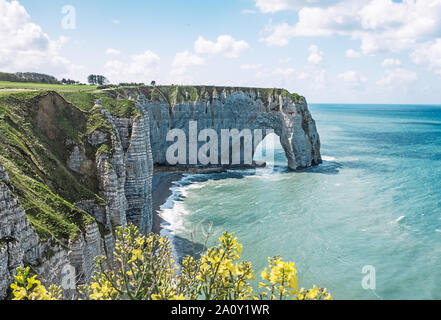 Coastline near Etretat in the Normandie France Stock Photo