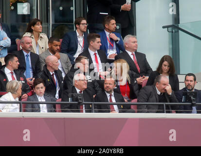 London, UK. 22nd September 2019. Ed Woodward CEO  of Manchester United looks dejected during the Premier League match played at London Stadium, London, UK. Picture by: Jason Mitchell/Alamy Live News  English Premier and Football League images are only to be used in an editorial context, images are not allowed to be published on another internet site unless a licence has been obtained from DataCo Ltd +44 207 864 9121. Stock Photo