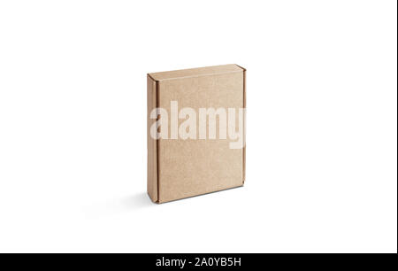 Blank craft accessory box mockup stand isolated Stock Photo