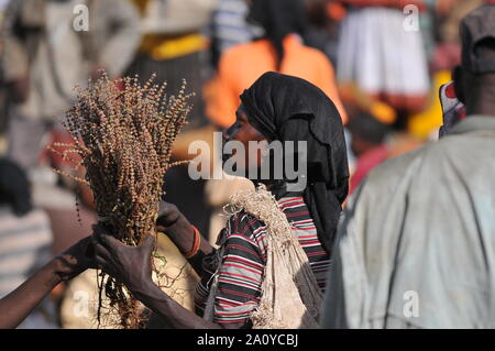 Woman in the Ethiopian market Stock Photo