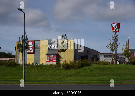 KFC Fast Food outlet in Drumchapel, Glasgow, Scotland Stock Photo
