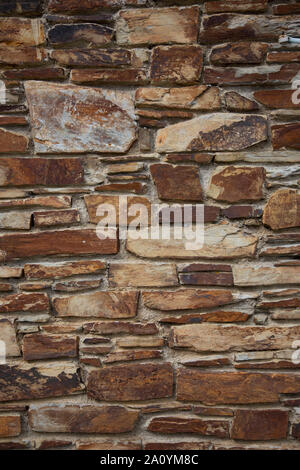 stone wall outside in the daylight Stock Photo