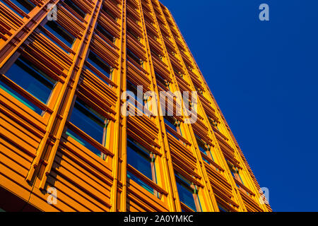 Colourful building facade of Central Saint Giles designed by Italian architect Renzo Piano, St Giles, London, UK Stock Photo