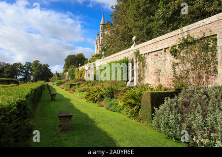 Dunrobin Castle from the castle gardens. Stock Photo
